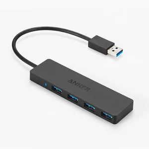 Anker 4-Порты и разъёмы USB 3,0 Ultra Slim центр данных для Macbook, Mac Pro/mini, iMac, Surface Pro, XPS, Тетрадь ПК, USB флэш-накопители и т. д