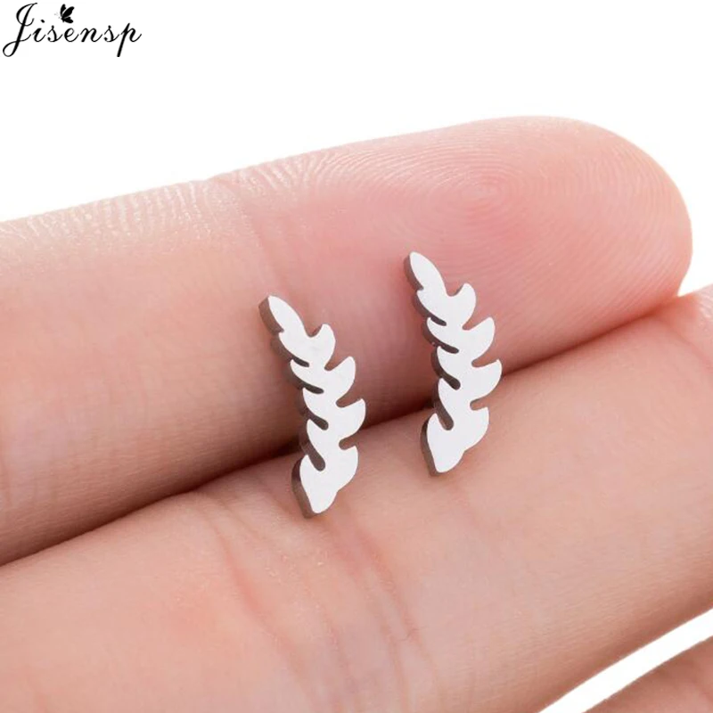 

Jisensp Vintage Leaf Earrings Fashion Brincos Bohemian Leaves Earings Wholesale Jewelry Statement Feather Stud Earrings Bijoux