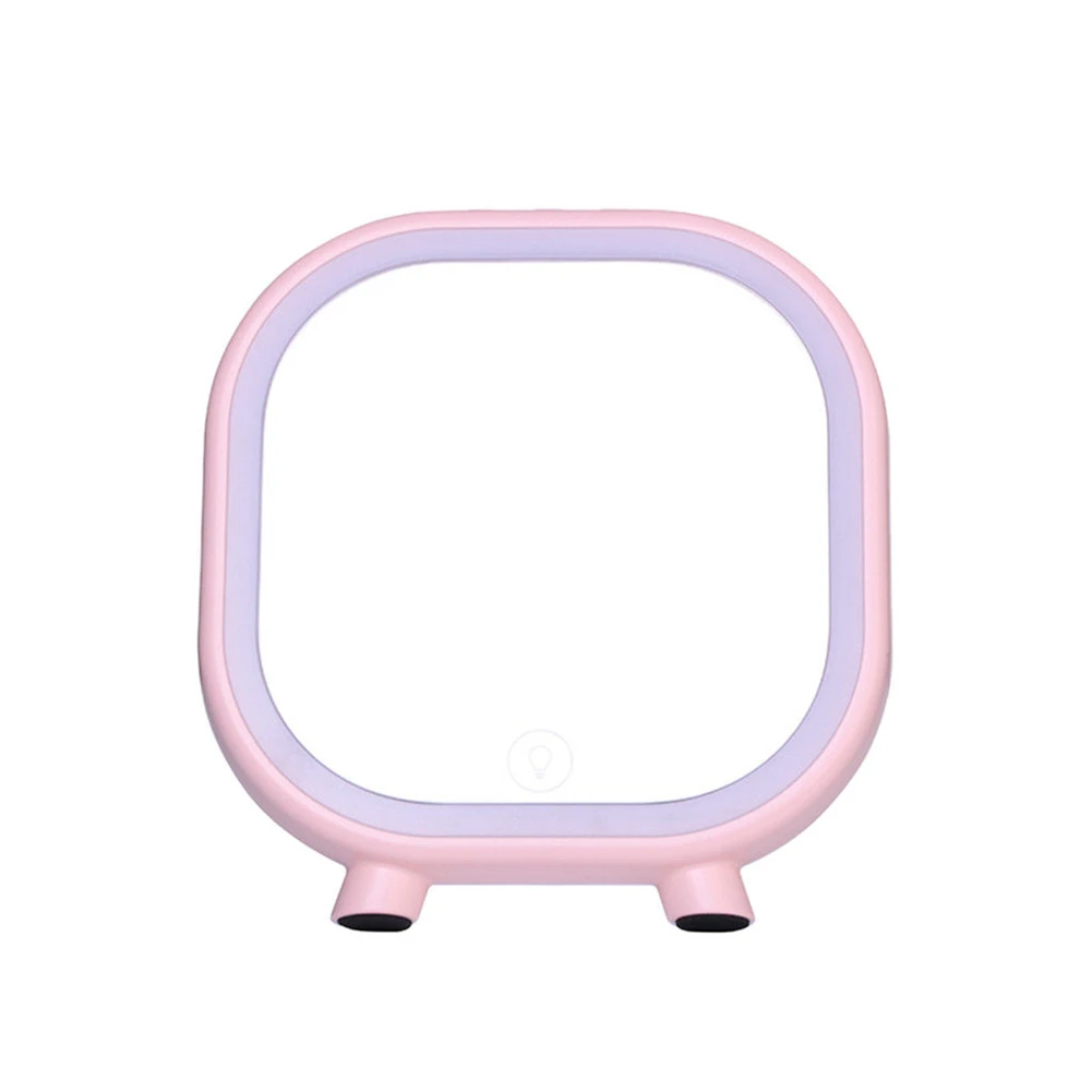 

Bluetooth Speaker Mini Travel Music Player Multifunction Table Lamp Led Rechargeable Portable Home Make Up Mirror USB Bedside