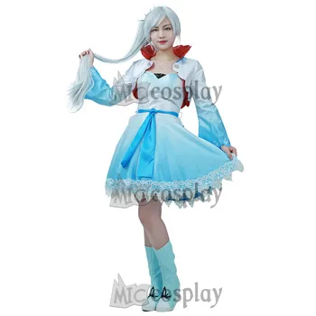

Weiss Schnee Cosplay Costume Blue Shade Dress