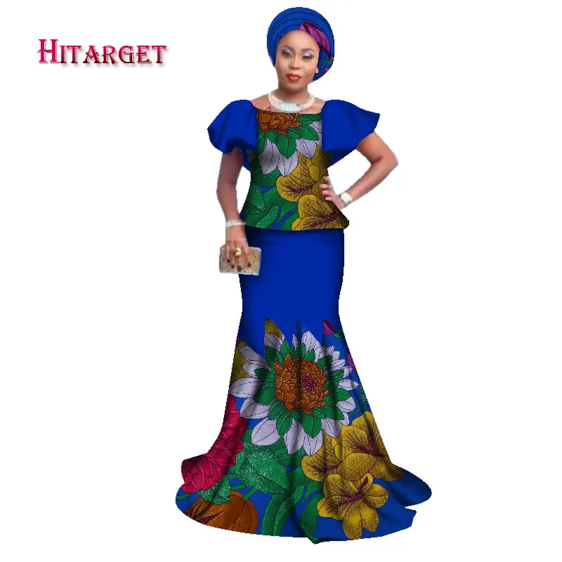 Hitarget 2019 африканские базиновые богатые платья для женщин Модный новый дизайн