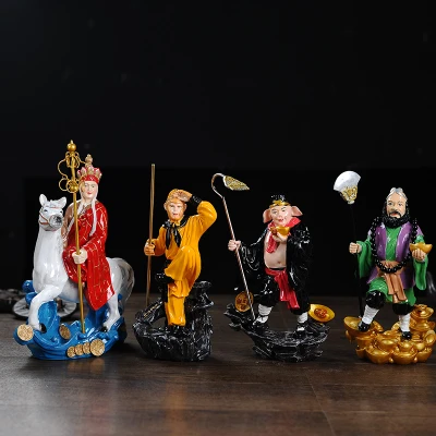 Journey to the West &quotОбезьяна свинья дрейфующих чабер монах заднем сиденье смолы
