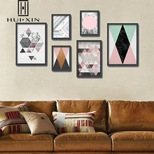 Modern Abstract Geometric Unique Design Marble Lines Interesting Patterns Art Canvas Oil Paintings Wall Posters For Home Decor