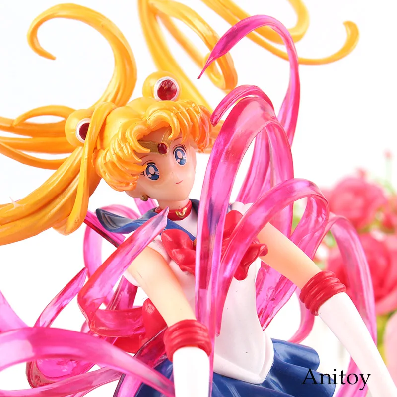 

Action Figure Sailor Moon Tsukino Usagi Petit Chara Pretty Guardian Sailor Moon Crystal Power Make Up PVC Collection Model Toy