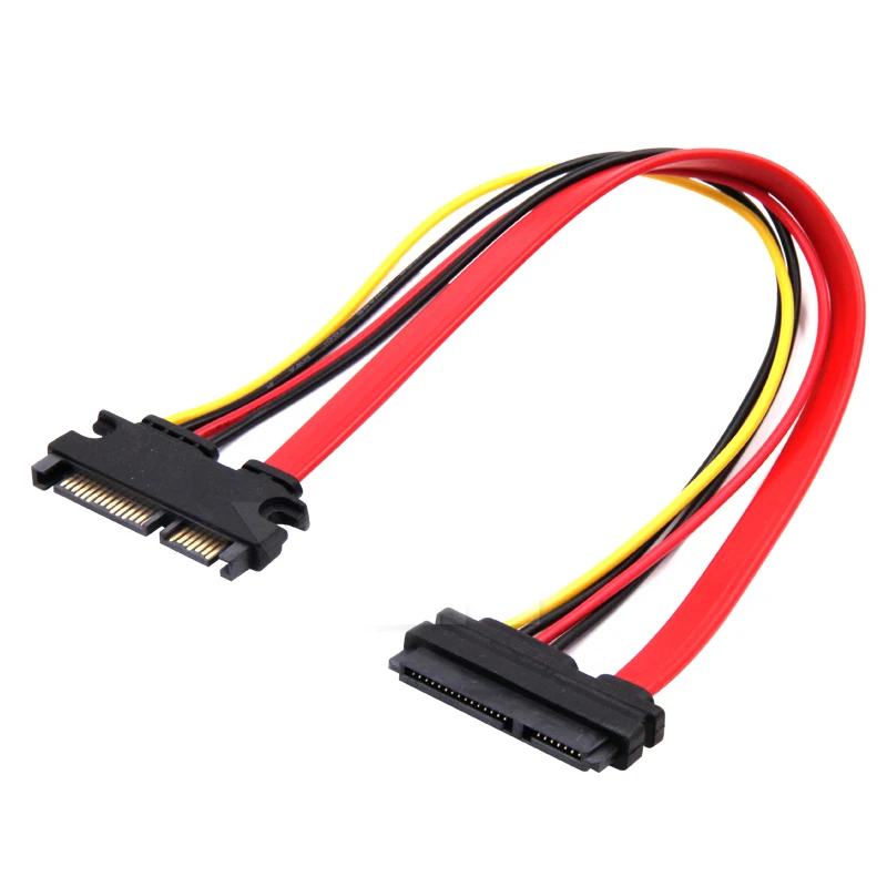 22Pin SATA кабель штекер гнездо 7 + 15 Pin серия ATA комбинированный для передачи данных