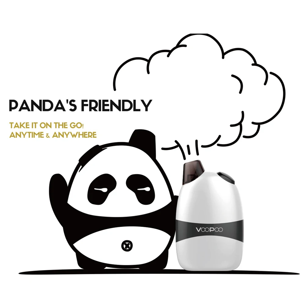 Original VOOPOO Panda AIO Pod Kit with Built-in 1100mAh Battery & 5ml/2ml Pod Capacity 2 Pods Option All-In-One Pod E-cigarette Original VOOPOO Panda AIO Pod Kit with Built-in 1100mAh Battery & 5ml/2ml Pod Capacity 2 Pods Option All-In-One Pod E-cigarette