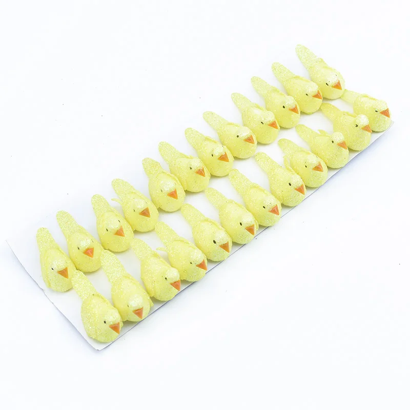 24pcs Artificial Plants Fake Foam Needlework Bird Fridge Sticker Christmas Wreath Decorations for Home Wedding Party Kids Toys