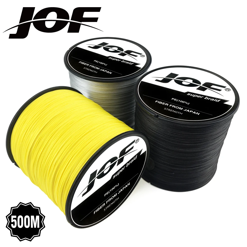 JOF 12LB-78LB 500 м 100% PE Extreme 8 прядей плетеная леска для морской рыбалки | Спорт и