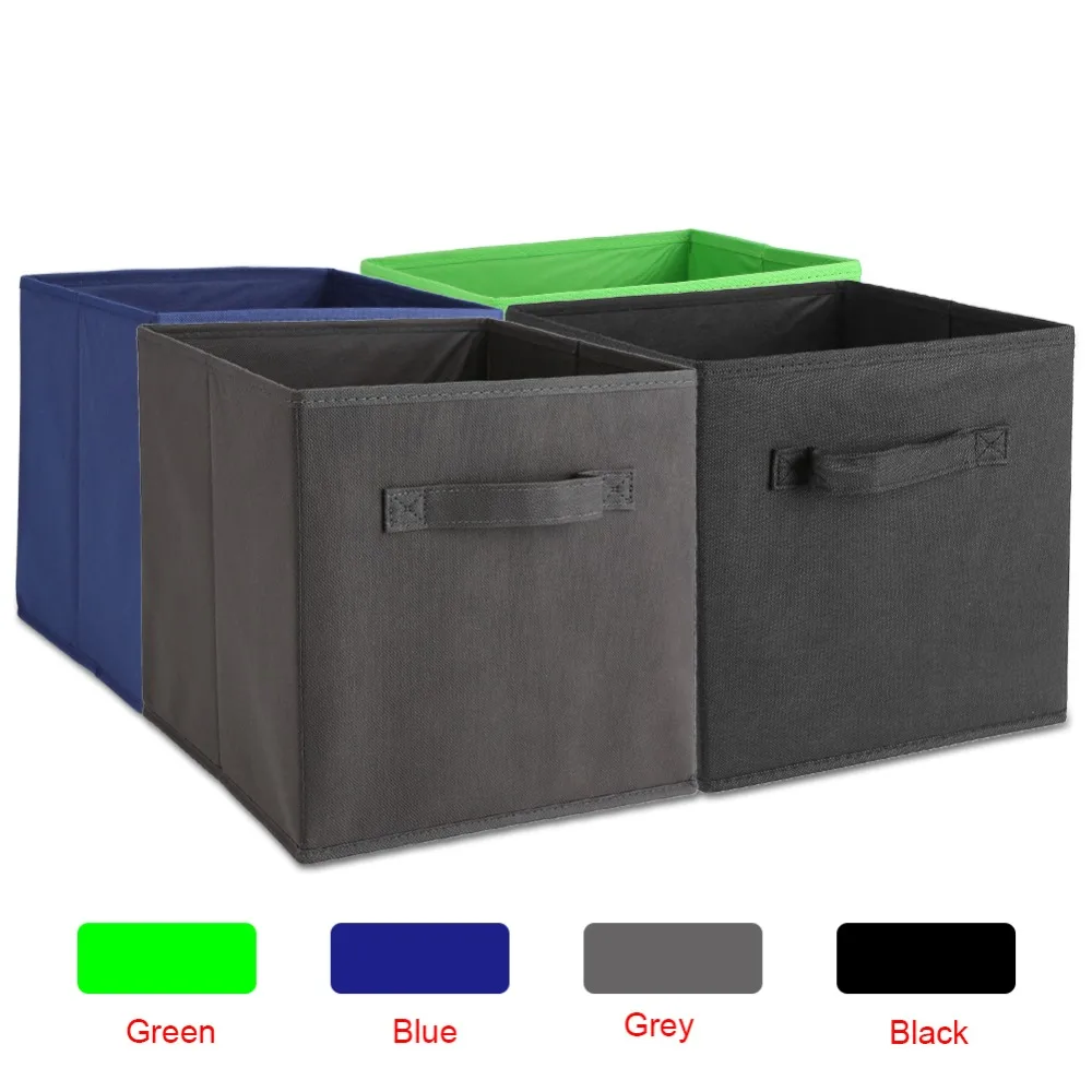 

6PCS/Lot Large Tool Box Case Nonwoven Fabric Foldable Drawer Storage BinsHousehold Home Toys Clothes Organizer