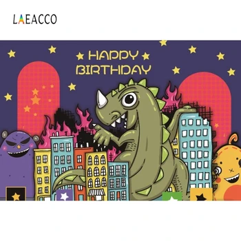 

Laeacco Super Hero Cartoon Birthday Photographic Backdrops Customized Monsters Photography Backgrounds Photocall Photo Studio