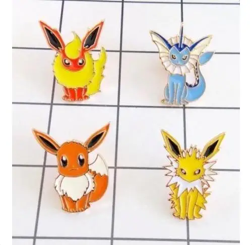 

4pcs/ lot Japanese anime color mix DIY Fashion jewelry accessories cartoon metal enamel pin badge gifts