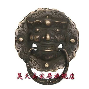 

[Haotian vegetarian] antique copper beast handle / Antique Hardware / antique furniture copper fittings / HTA-020