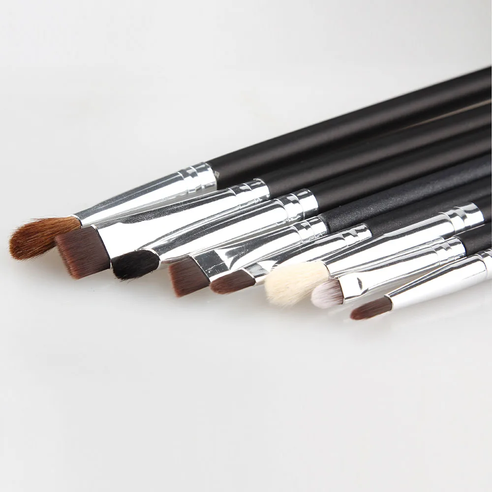 12pcs makeup brushes maquiagem powder eye shadow silver handle goat hair (3)