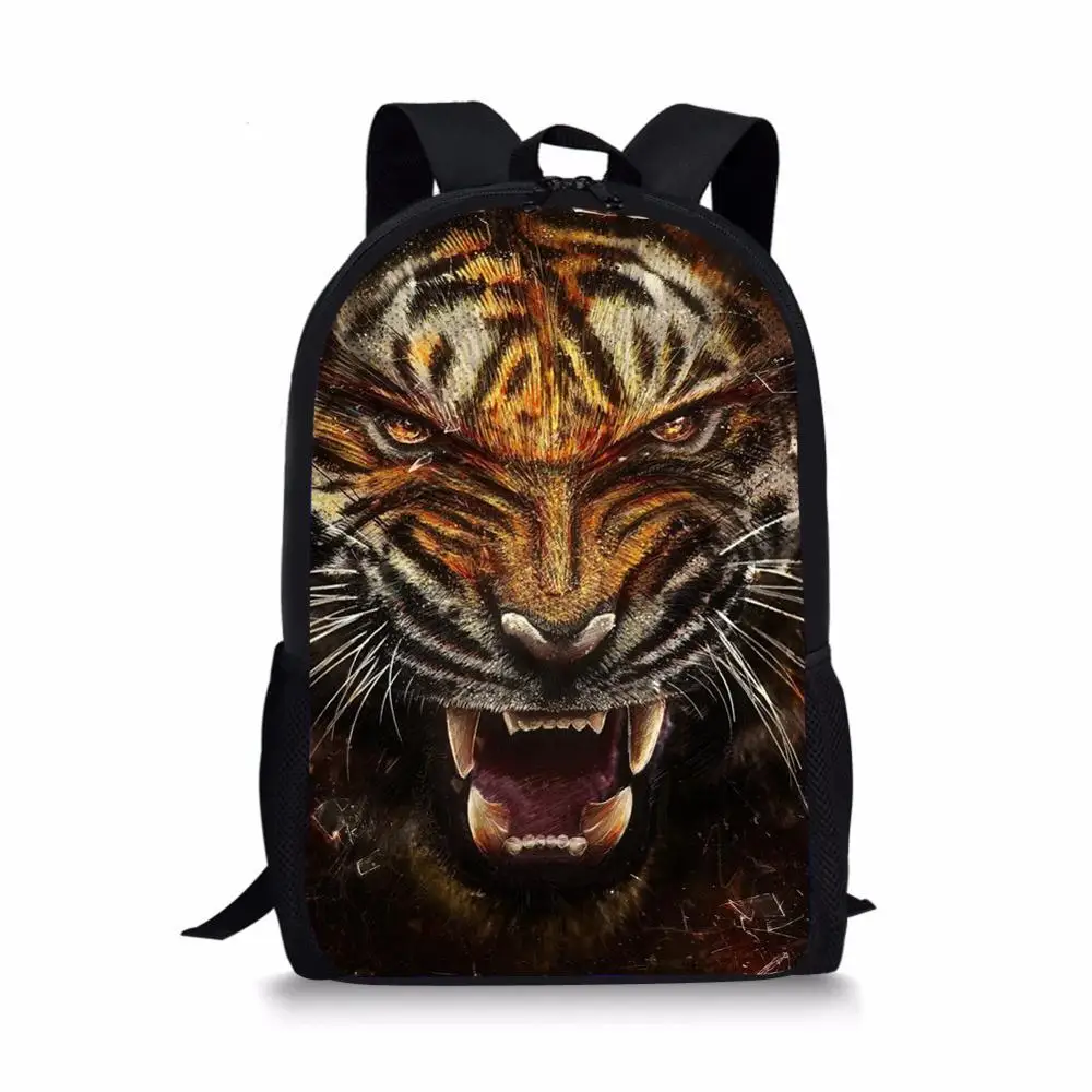 Рюкзак для мужчин и женщин с изображением животных, тигра, собаки, волка, рюкзак для путешествий, модный Подарочный Рюкзак-сюрприз, красивый детский школьный рюкзак для мальчиков и девочек