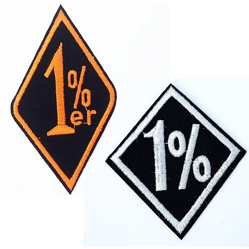 Нашивка с аппликацией для мотоцикла One Percenter 1% er biker outlaw|Заплатки| |