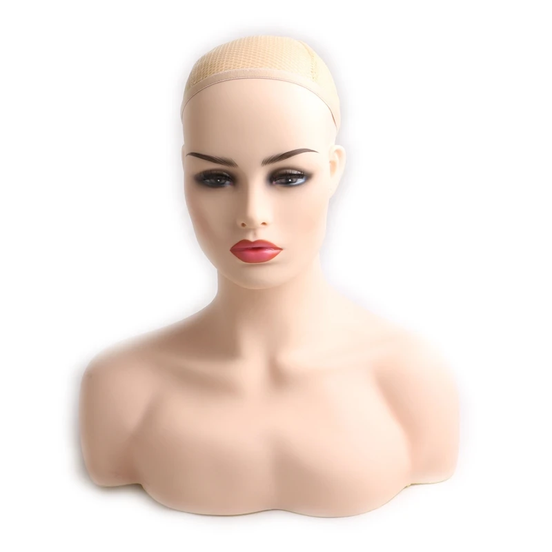 HARMONY 1 Piece Realistic Half Body Double Shoulder PVC Training Mannequin Heads for Display Wigs Hat Jewelry 2 Colors Available HARMONY 1 Piece Realistic Half Body Double Shoulder PVC Training Mannequin Heads for Display Wigs Hat Jewelry 2 Colors Available