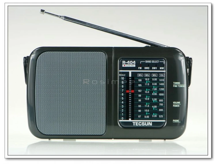 Tecsun R-404 R404 высокая чувствительность FM радио mw и sw приемник ЧМ-WM SW1 SW2 со встроенным Динамик Портативный радио