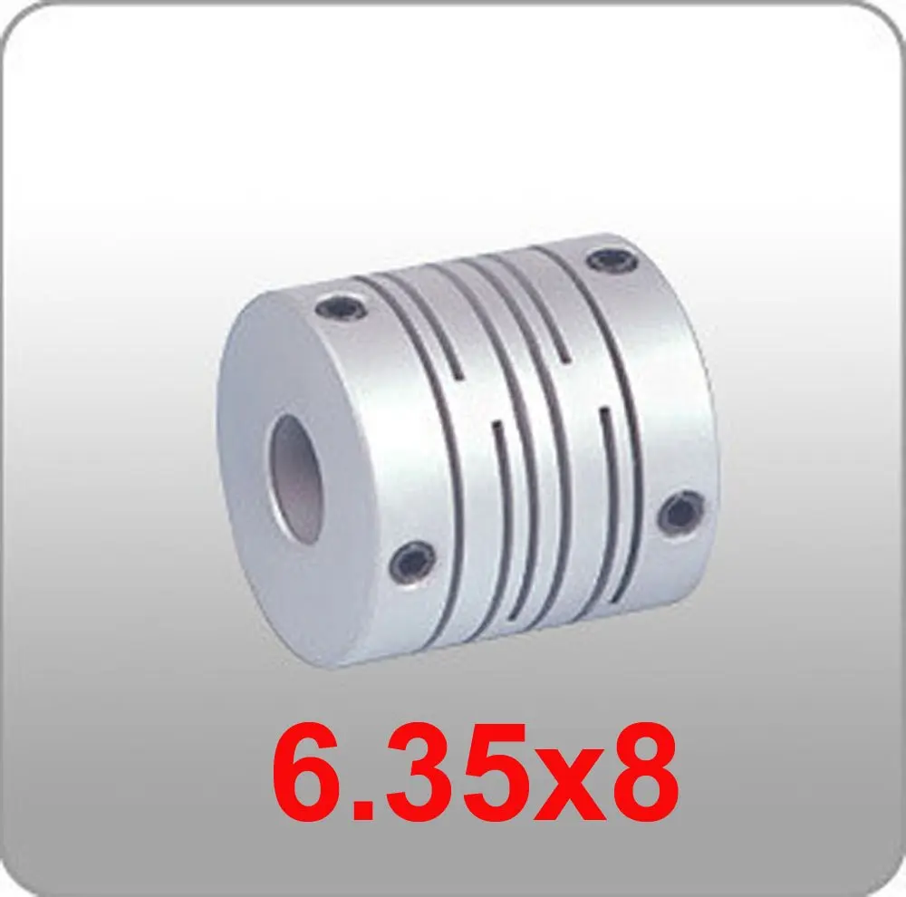 Купить ЧПУ шагового двигателя гибкая муфта муфта 6.35x8mm мельница ...