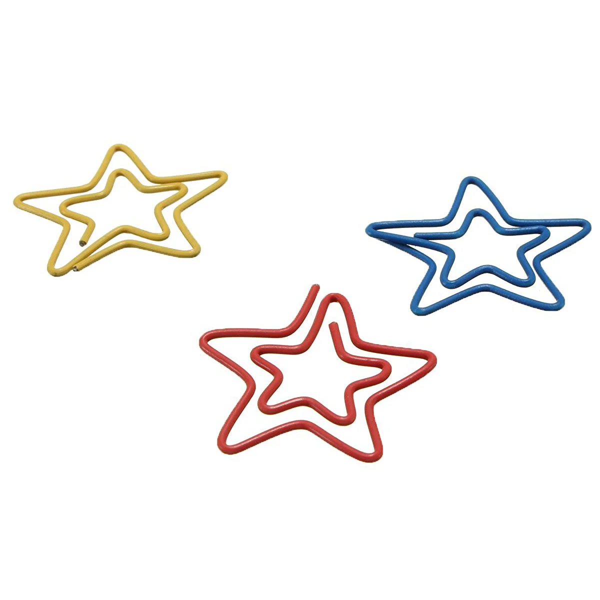 24 шт. металлический материал в форме звезды Скрепки золотого и серебристого цвета забавные кавайные закладки для офиса Shool маркировка канцелярских принадлежностей зажимы