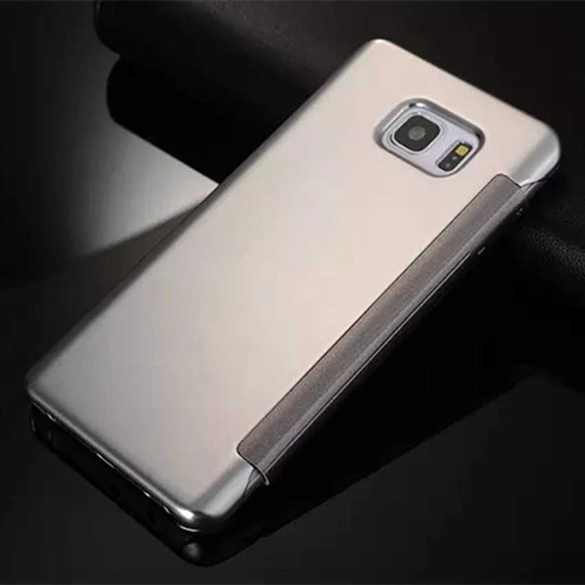 Роскошный зеркальный флип чехол для samsung Galaxy Note 5 Note5 SM N920 N9200 N920T N920F противоударный