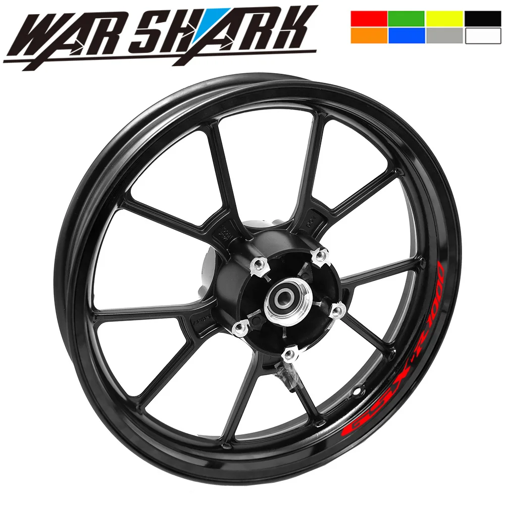

LOGO GSXR-1000 Motorcycle High Quality Outer Rim Wheel Decal Reflective Stickers For Suzuki GSXR1000 GSXR1100