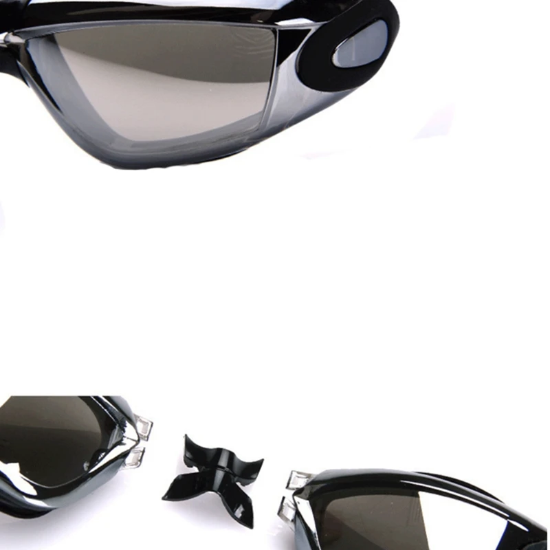 Women Men Swimming Eyewear Electroplated Plating Lens Anti-UV Waterproof Anti-fog Glasses Adult Googles