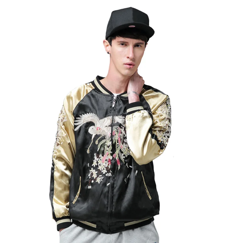 Autumn Male jackets embroidery designs women baseball Coat varsity