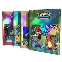 Шт. 240 шт. pokemon карты держатель Альбом настольная игра альбом книга загружен список красочные блики