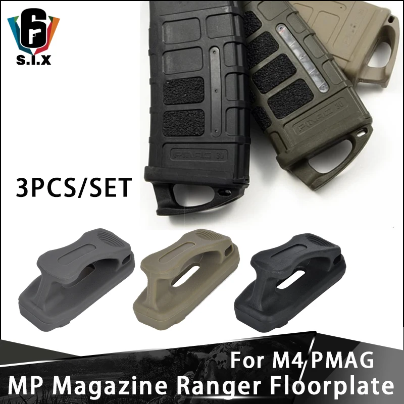 

3PCS/SET MP Airsoft Magazine Ranger Floorplate For M4 PMAG Airsoft Accessories