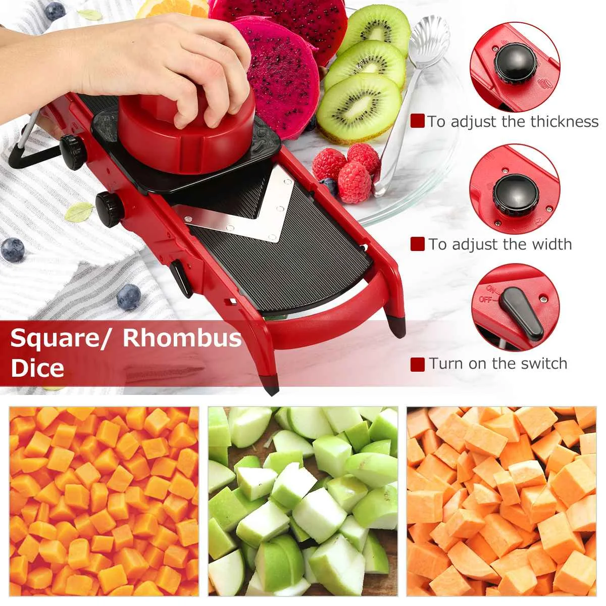 

Mandolin Slicer Vegetable Cutter kitchen tool can be used for potato potatoes carrot cheese for home bar