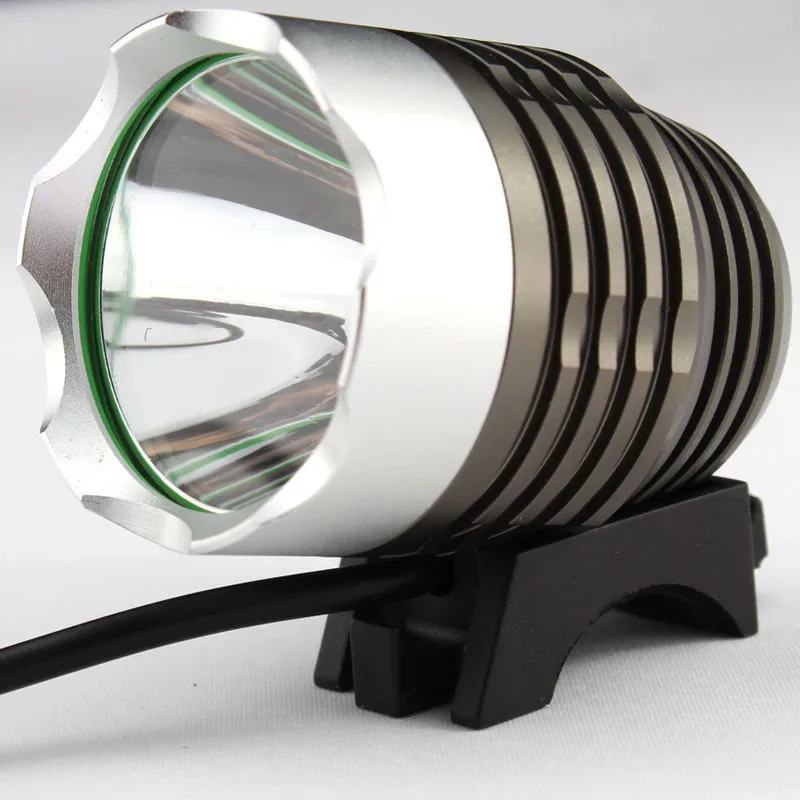 T6 велосипедный светильник головной светильник 1800 люмен 3 режима Водонепроницаемый велосипедный передний светильник светодиодный налобный фонарь с аккумулятором 8,4 в 6400 мАч