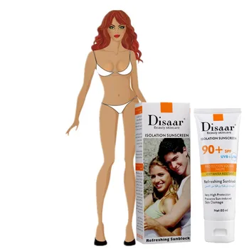 

80ml Isolation Sunscreen Face Skin Care Concealer Beauty Essentials Contour Palette Base SPF90PA++ Foundation Makeup cosmetics