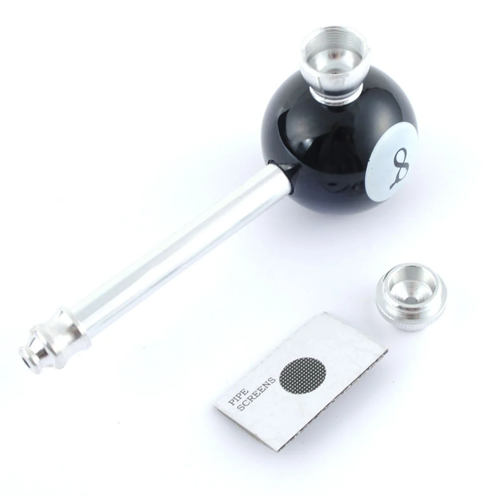 

ONUOSS Billiards POOL 8 BALL Cigarette Smoke Holder with Tobacco Filter Cigarette Accessories Tools For Weed Smoking Pipes 149