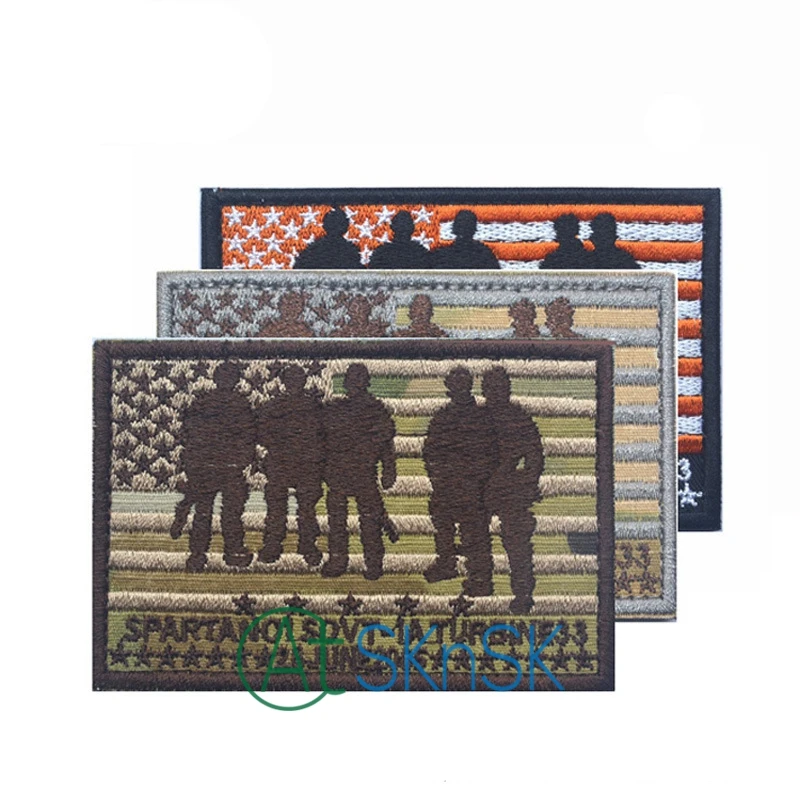 Bulk wholesale Military emboridry tactical USA flag patch united states