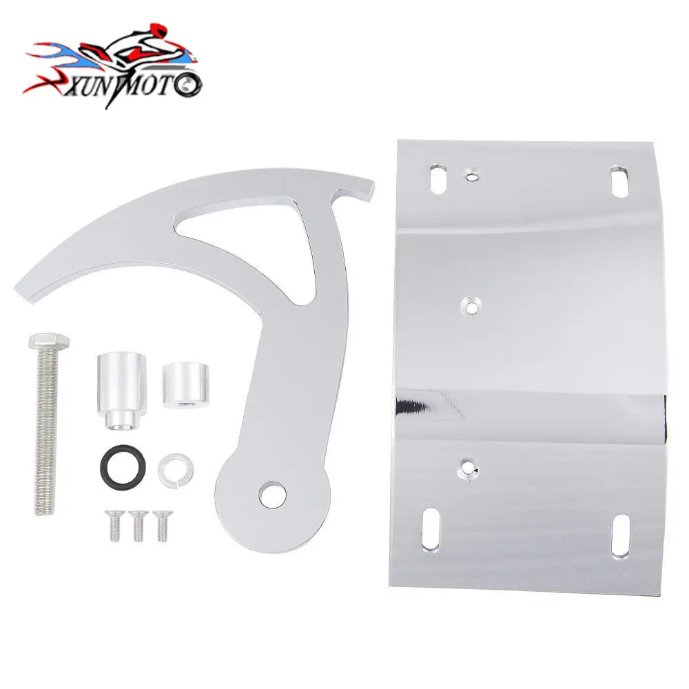 Motorcyle Parts Frame Holder Swingarm Side Mount Curve License Plate