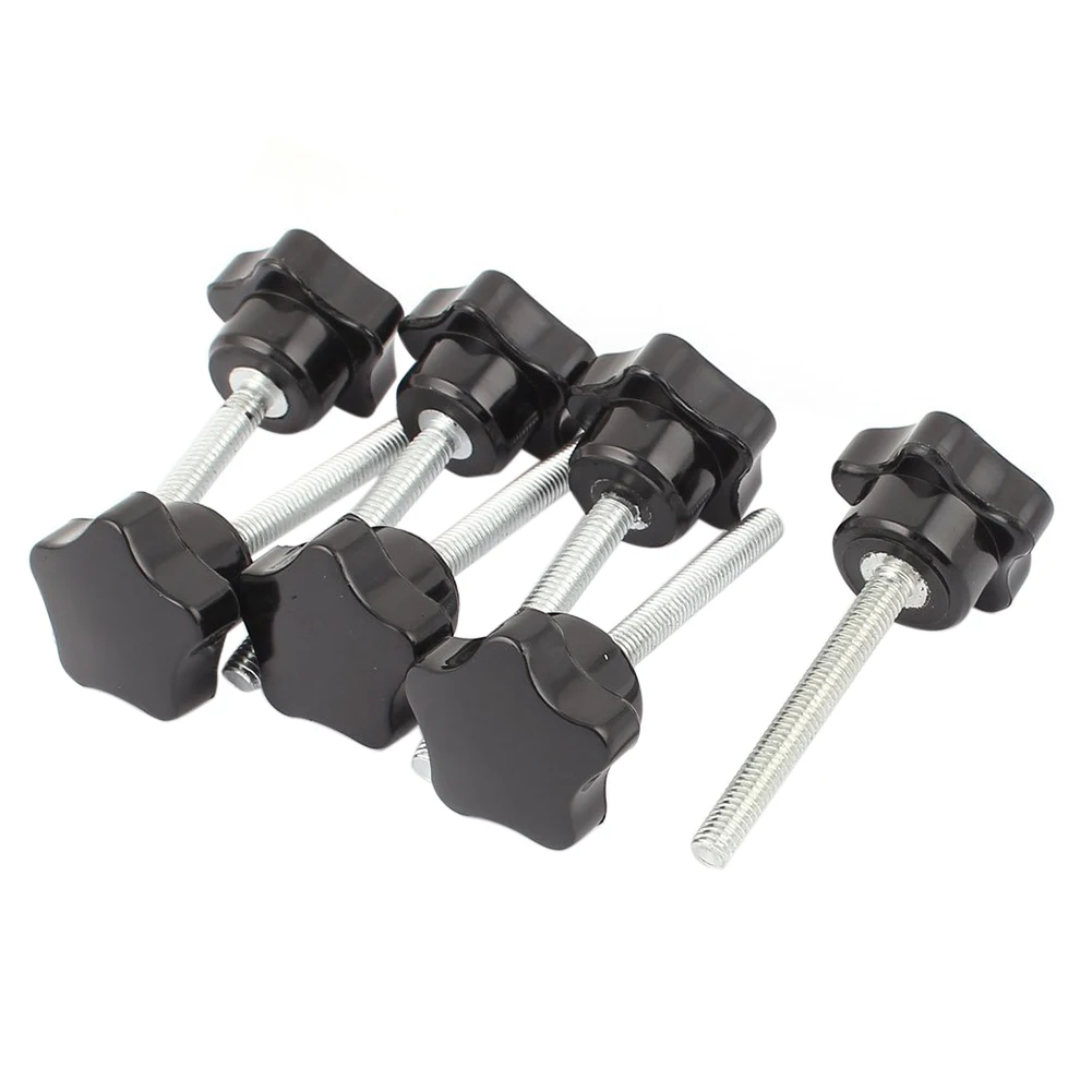 

5 PCS Hot Sale M6 x 50 mm thread 30mm Star-shaped head diameter Screw on Type Screw