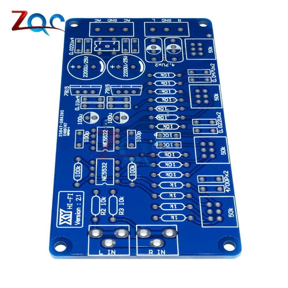 NE5532 регулятор громкости аудио печатная плата усилителя мощности доска/DIY Kit электронный модуль платы блока программного управления