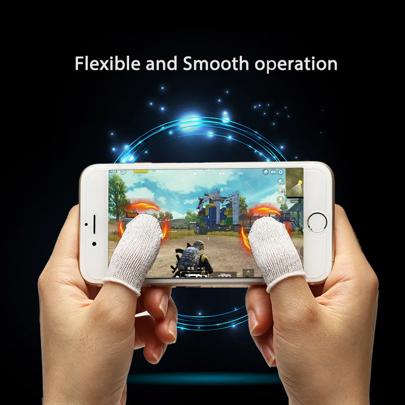 Fingertip Sweatproof cover pubg сенсорный экран телефон игры BUBG геймпад вязание пряжи Fingertip Нескользящие Touchable Luvas