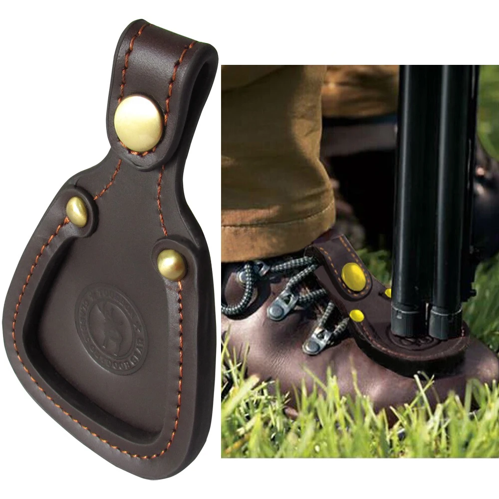 Tourbon Toe Rest Shoe Protector Pad Gun Target Clay Barrel Shooting Real Leather 