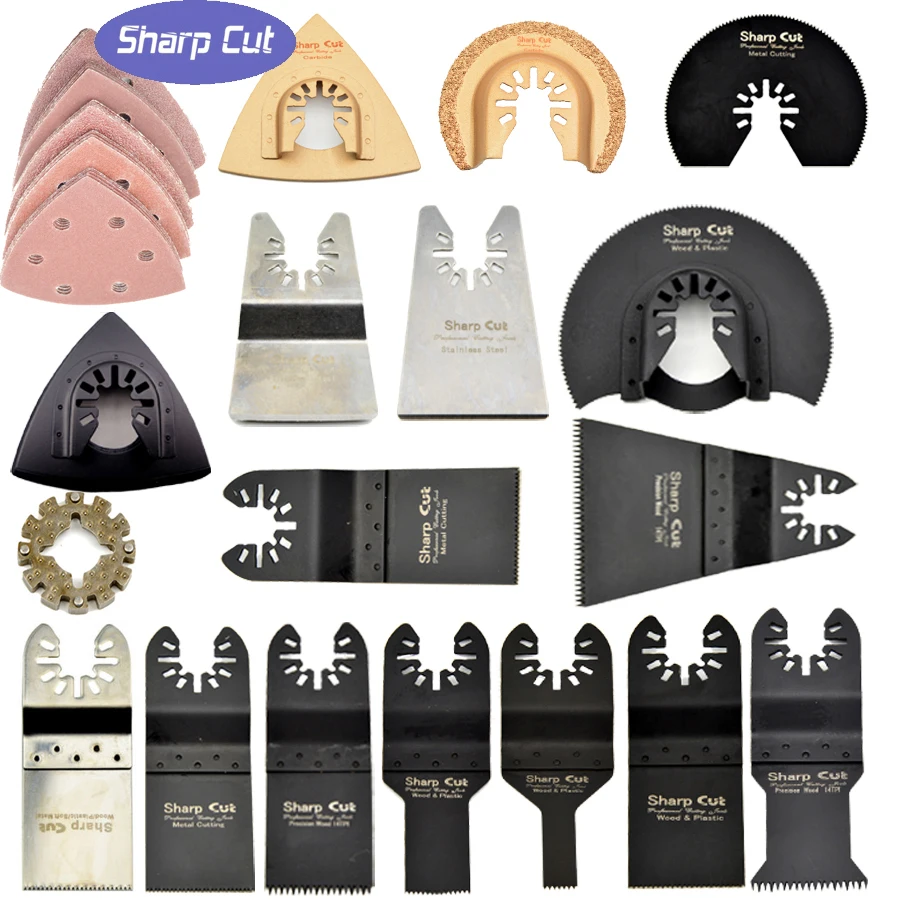 

50% OFF Oscillating Tool Saw Blades 42pcs Kit including an Adapter Suit for Fein ,Dremel,Bosch,Milwaukee machines and so on