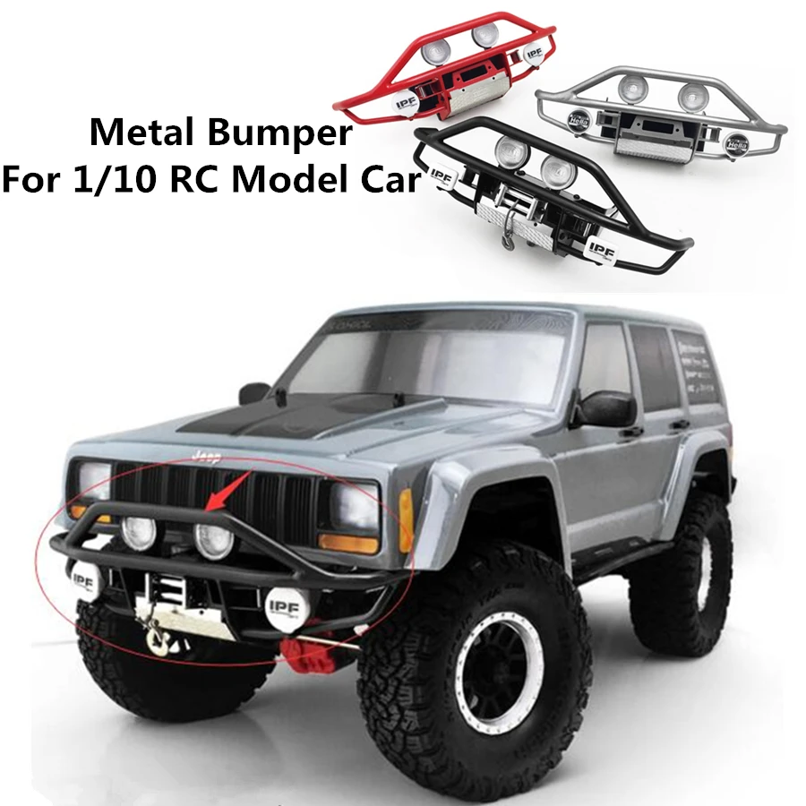 Металлический бампер для радиоуправляемого автомобиля 1/10 RC Crawler Truck Axial Scx10 ii 90046