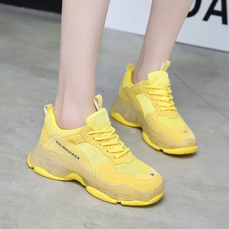 

2019 Spring Autumn New Women Casual Shoes Comfortable Mesh Platform Shoes Woman Sneakers Ladies Trainers Chaussure Femme T9900