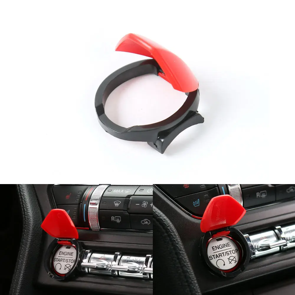 Decoration Car Engine Start Stop Switch Button Cover Cap Trim For Ford