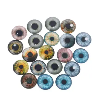 

10Pair Glass Doll Eyes Animal DIY Crafts Eyeballs For Dinosaur Eye Accessories Jewelry Making Handmade 8/12/18mm Christmas Gifts