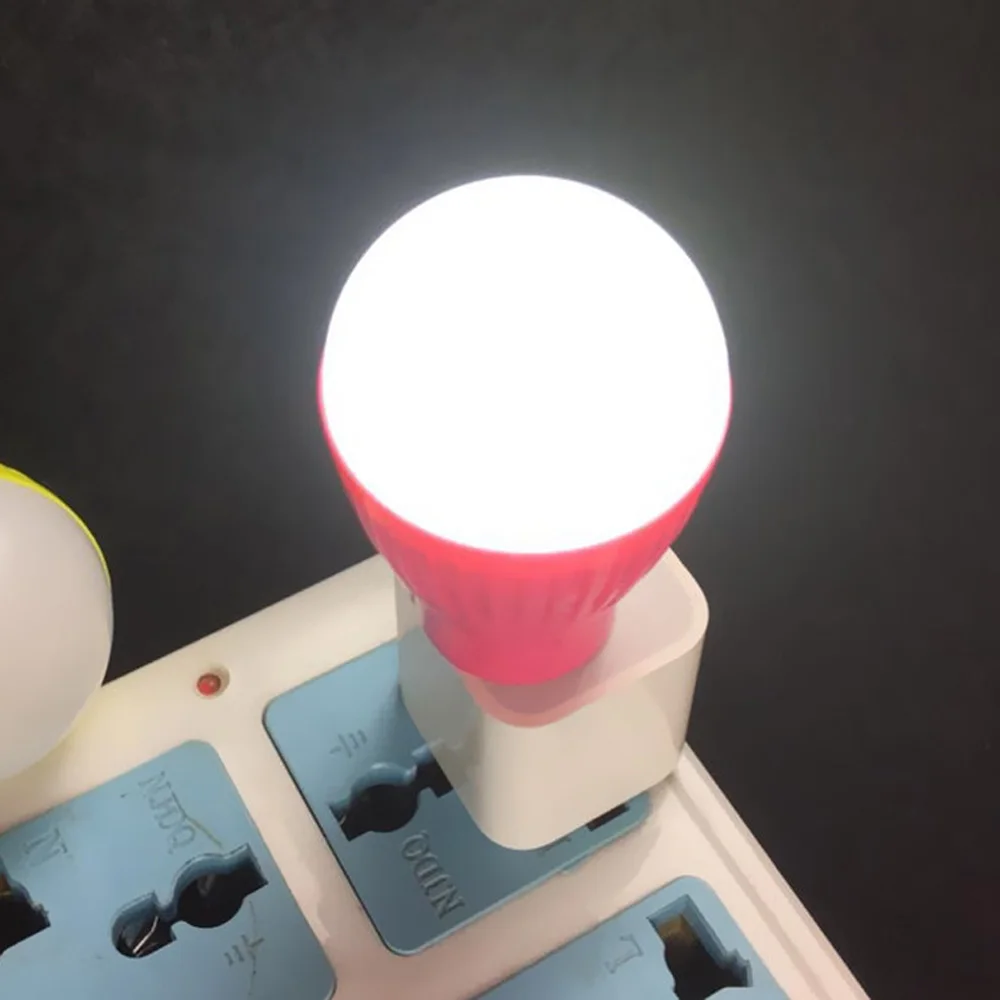 

Mini 5V USB Light Bulb 5 Colors LED Light Baby Room Energy-saving Night Light for Camping Night Lighting High Quality LED Bulb
