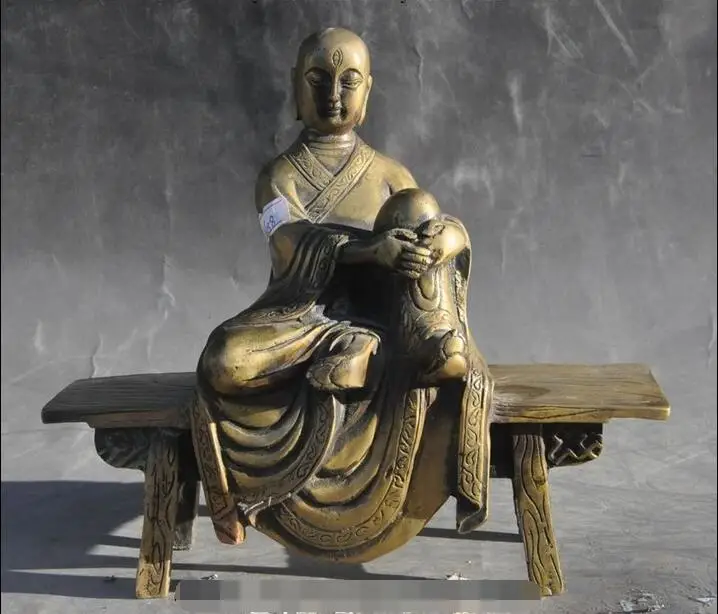 Китайский буддийский Jizo Ksitigarbha Bodhisattva Hades лидер статуя Будды|statues gods|buddha headstatue of