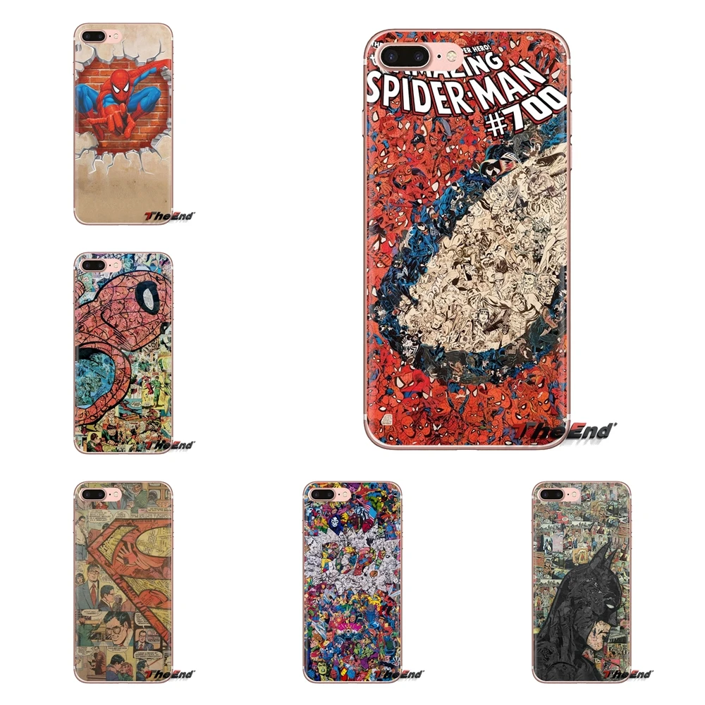 Силиконовый чехол для iPod Touch Apple iPhone 4 4S 5 5S SE 5C 6 6S 7 8 X XR XS Plus MAX dc comic spiderman superheroes jakeru |