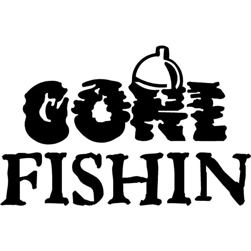 Download 15.2CM*9.8CM Gone Fishin Bobber Fishing Fish Sticker Boat ...