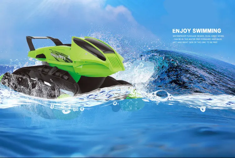 4CH 2,4 GHz RC трюк автомобиль дистанционного управления гоночный автомобиль Вождение на воде и земле Амфибия электрический автомобиль снегоход пляжная игрушка автомобиль