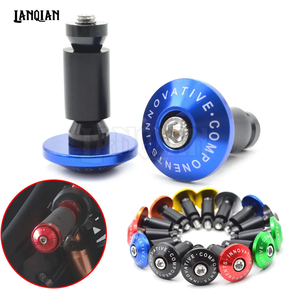 

Universal 7/8 motorcycle Handlebar End Grips Anti Vibration Silder Plug For Kawasaki Honda KTM Yamaha Suzuki Accessories